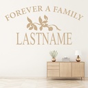 Personalised Family Name Family Quote Wall Sticker