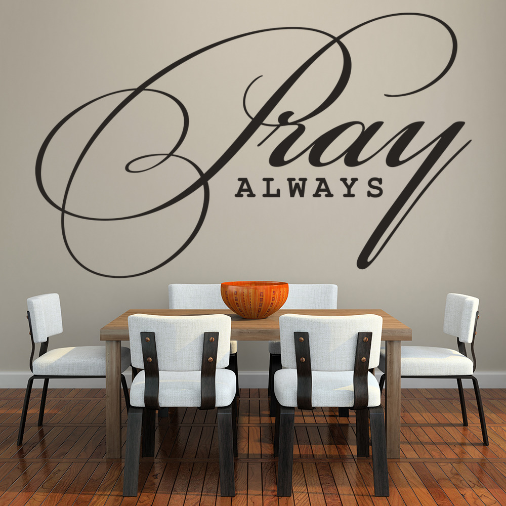 Pray Always Religious Wall Sticker