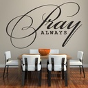 Pray Always Religious Wall Sticker