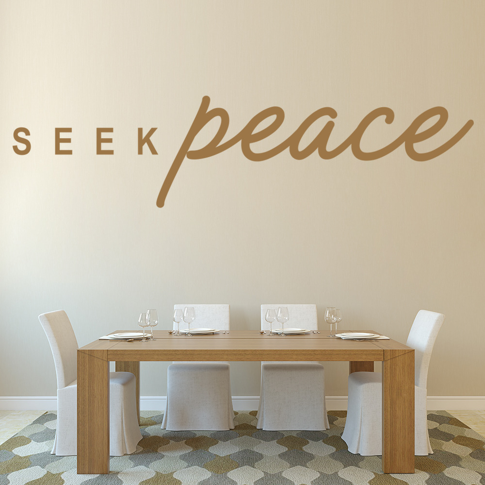 Seek Peace Religious Wall Sticker