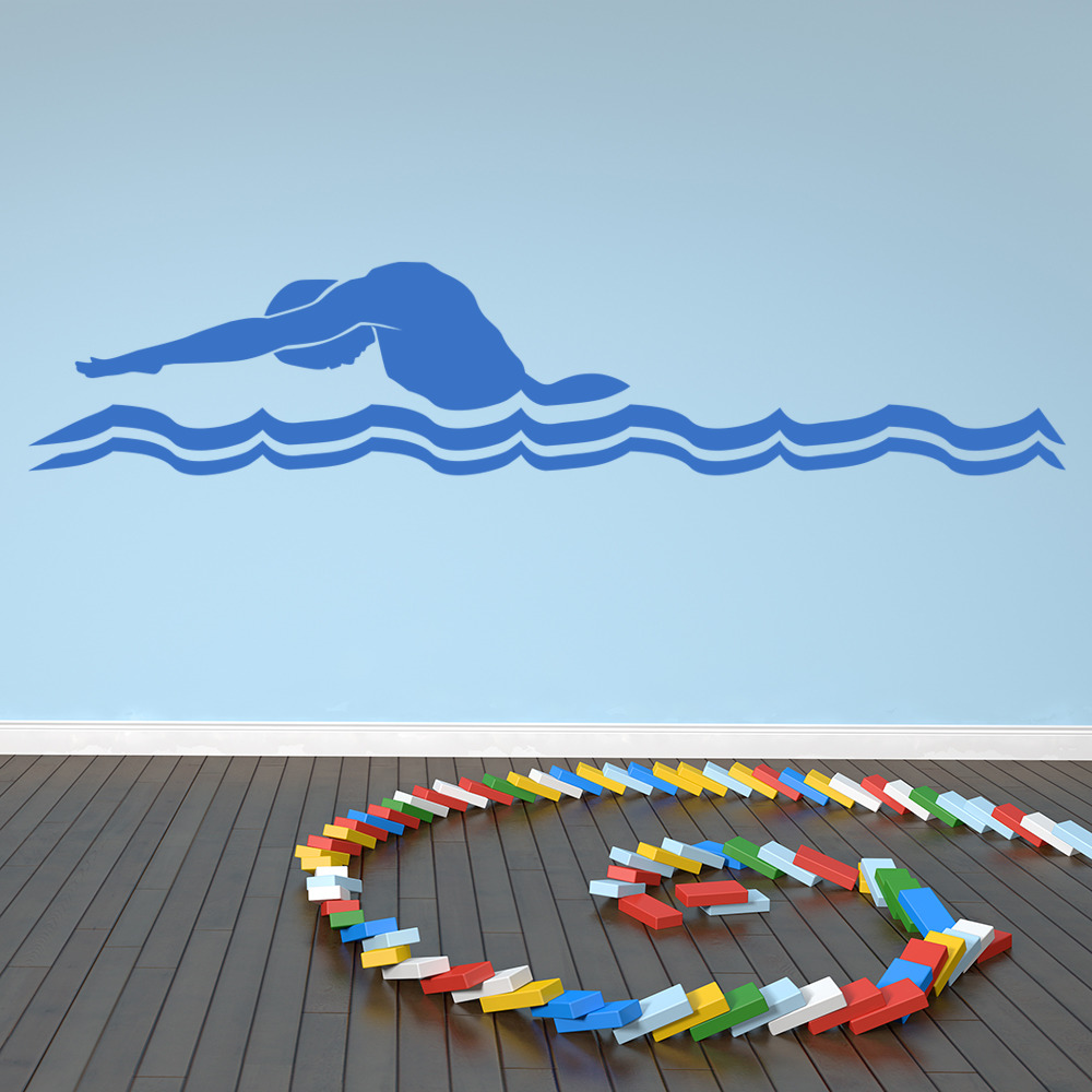 Butterfly Swimming Wall Sticker