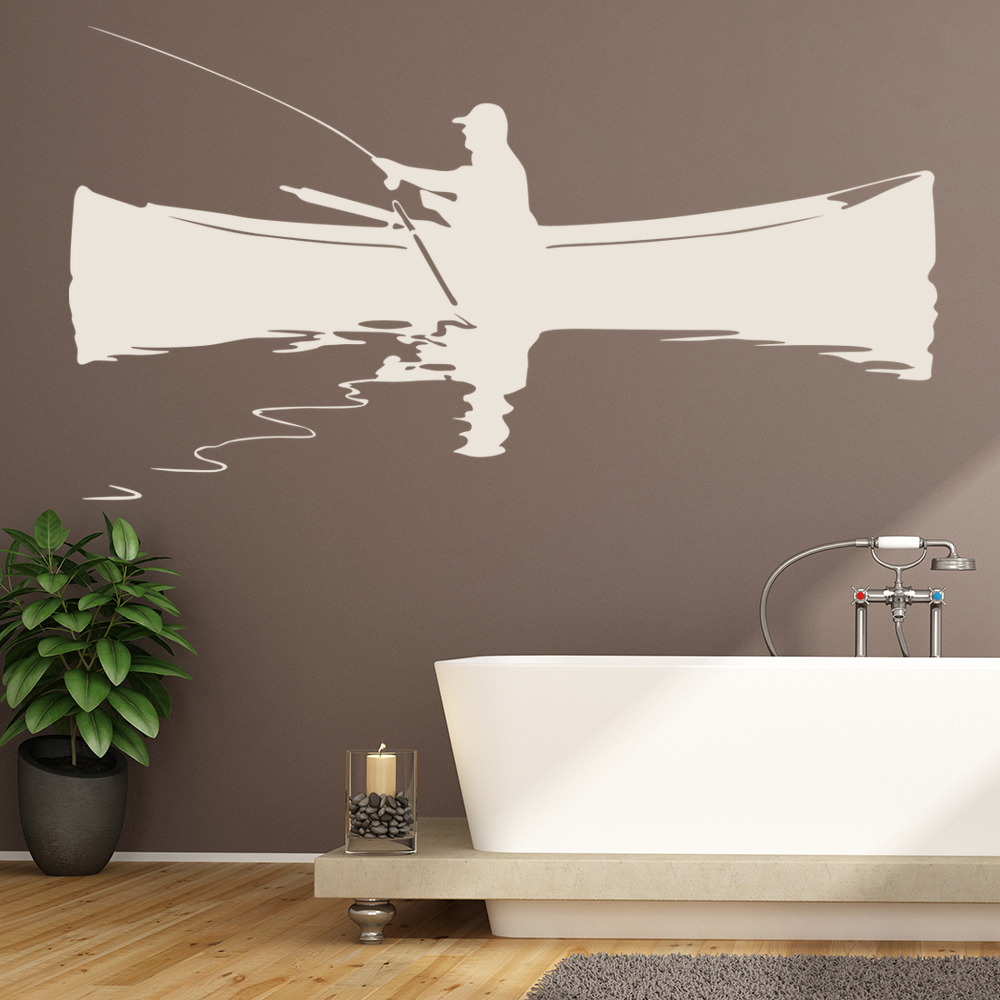 Angler Fishing Wall Sticker