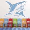 Great White Shark Under The Sea Wall Sticker - Mod8