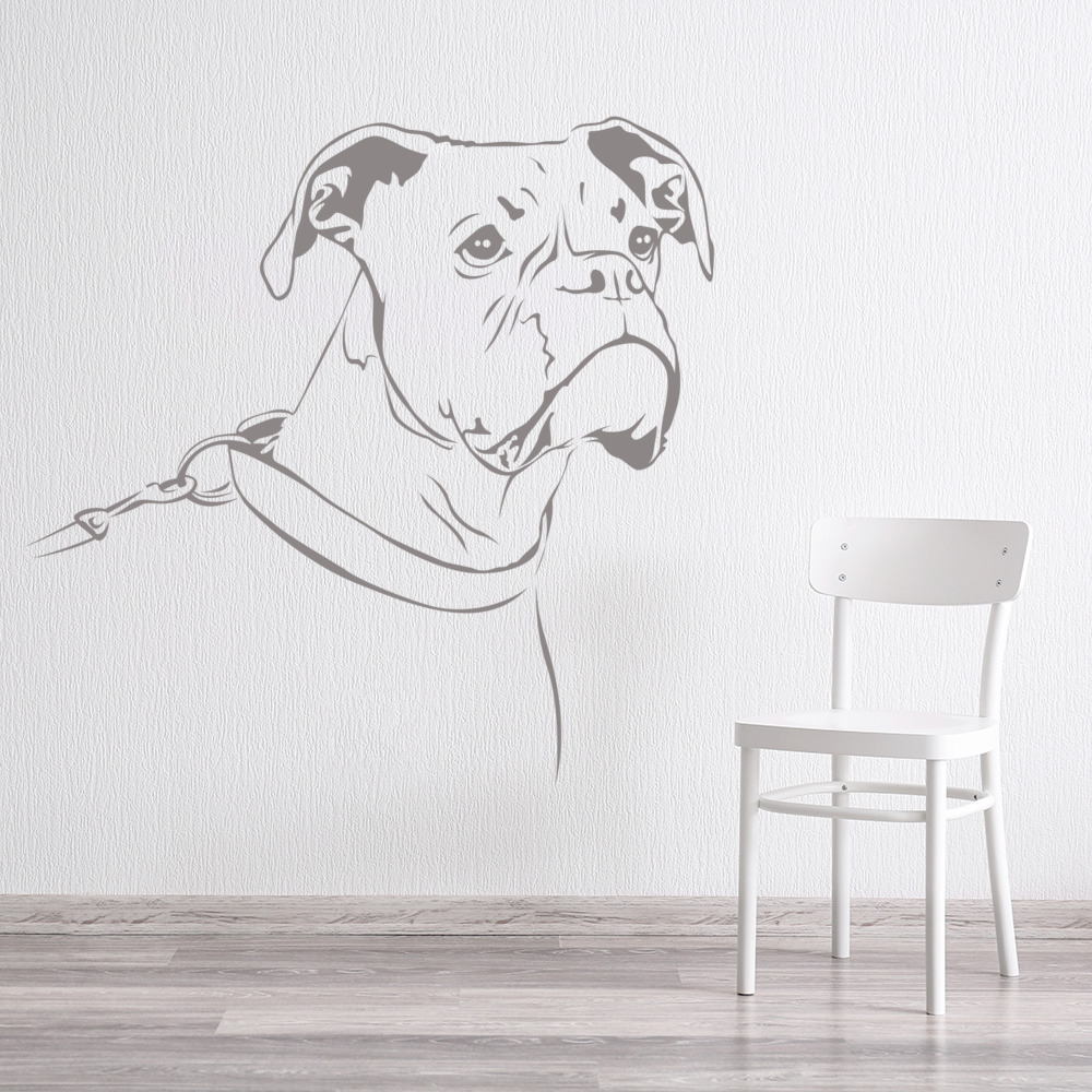 Boxer Dog Pet Animals Wall Sticker - Mod8