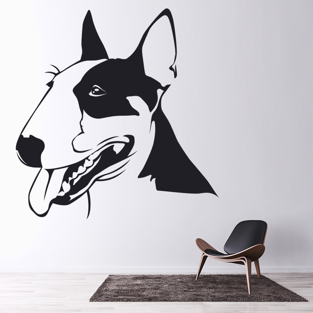 Bull Terrier Dog Pets Animals Wall Sticker