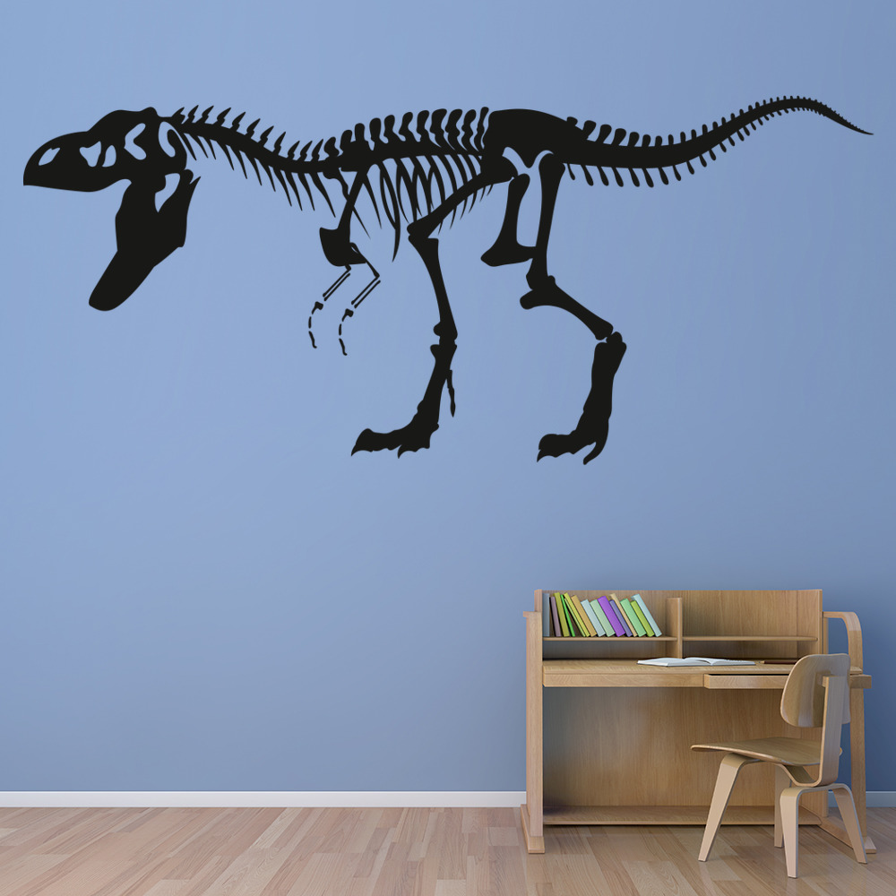 T-Rex Skeleton Fossil Dinosaur Wall Sticker