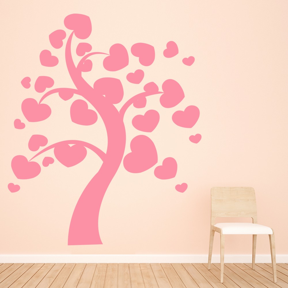 Love Heart Tree Nursery Wall Sticker - Mod5