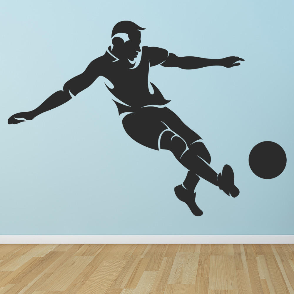 Football Player Ball Sports Wall Sticker | Icon Wall Stickers