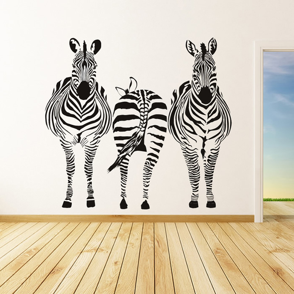 Group Zebra Safari Animals Wall Sticker | Icon Wall Stickers