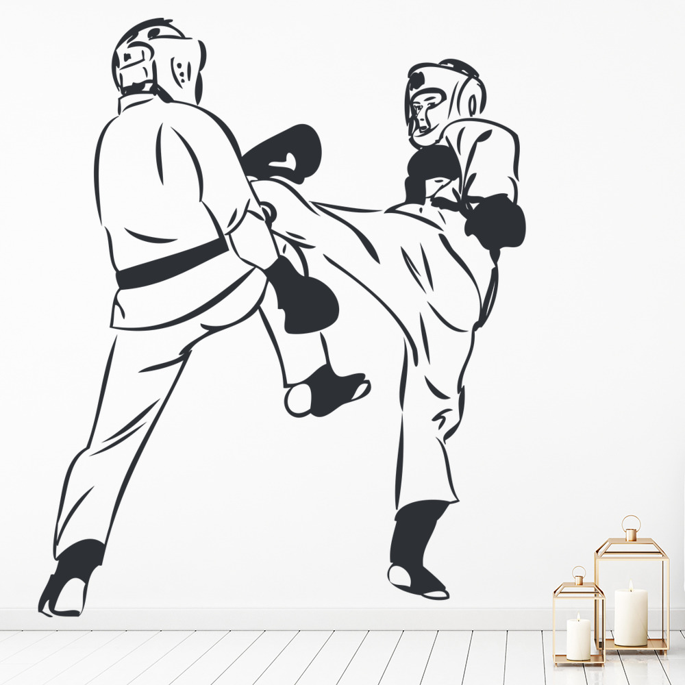 Martial Arts Fight Karate Sports Wall Sticker | Icon Wall Stickers