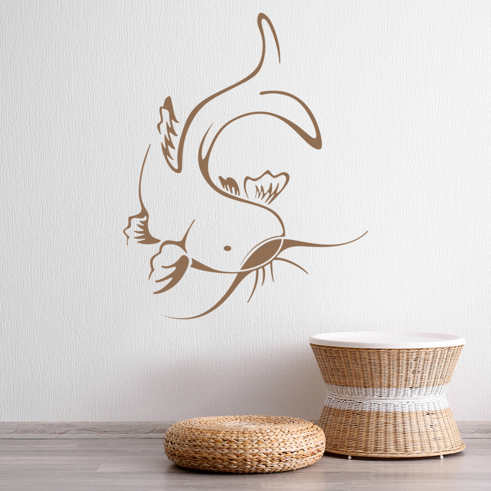 Plain Koi Carp Fish Fishing Wall Sticker
