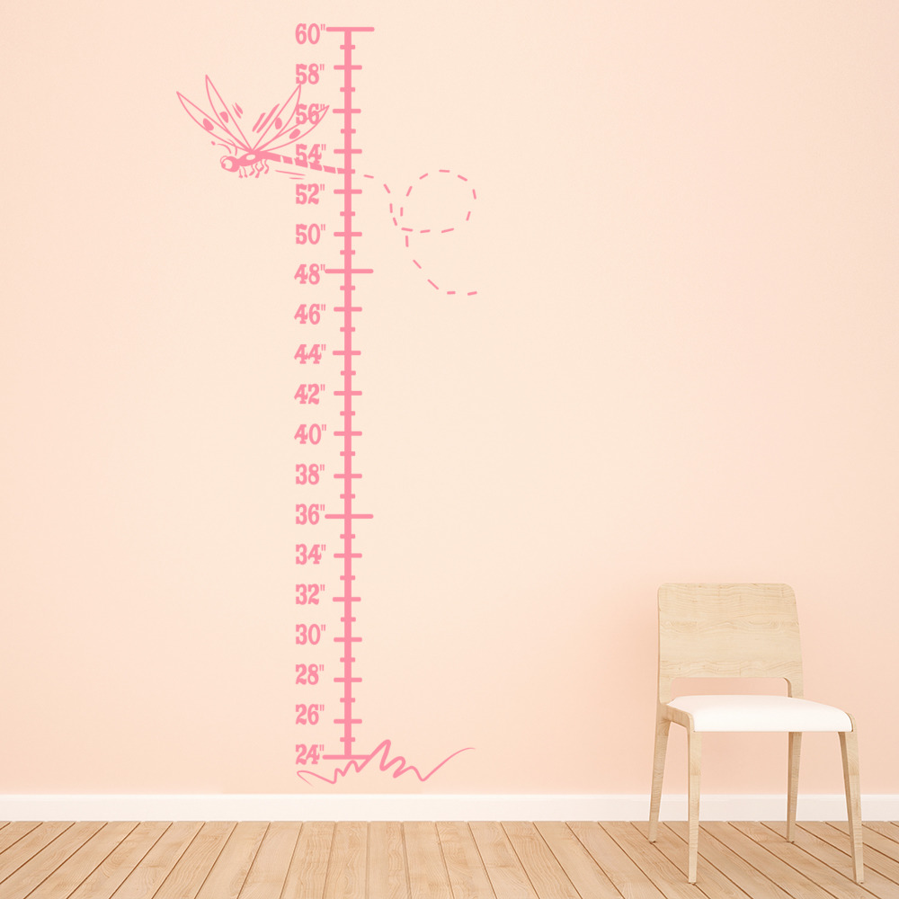 Dragonfly Height Chart Growth Chart Wall Sticker