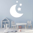 Moon And Stars Nursery Wall Sticker