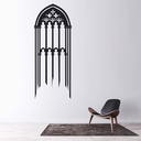 Gothic Window Halloween Wall Sticker