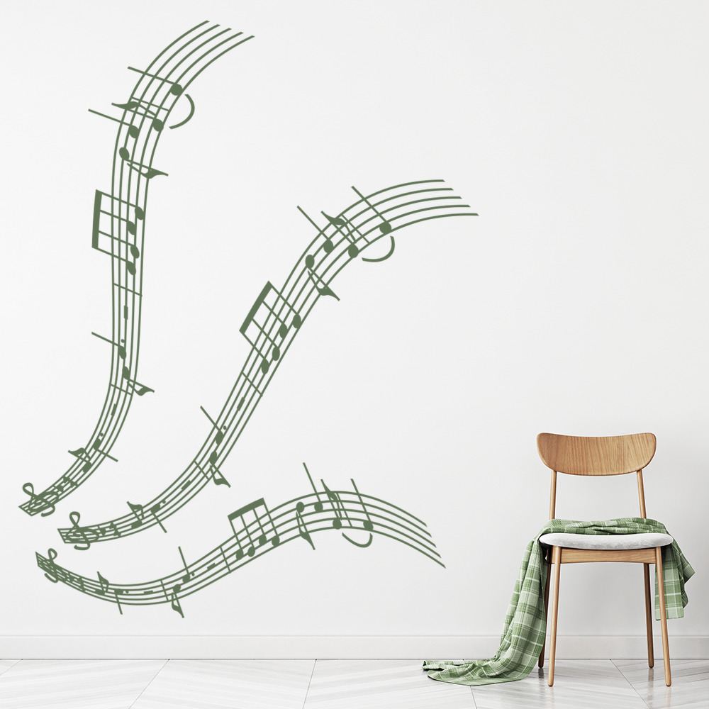 Musical Notes Music Staff Wall Sticker
