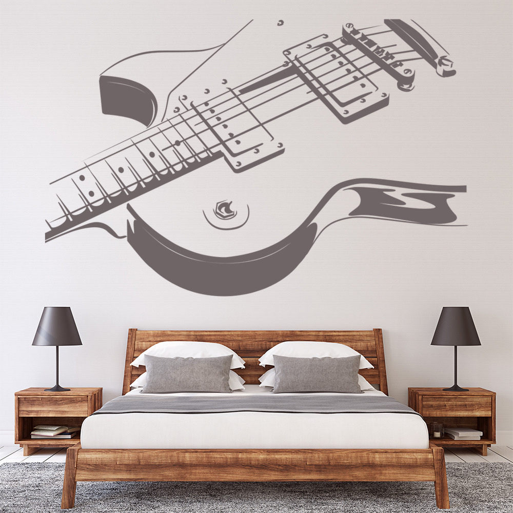Electric Guitar Rock Music Wall Sticker