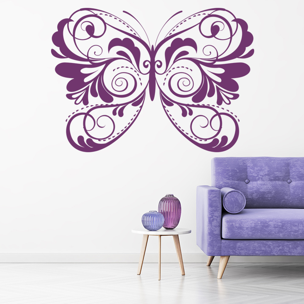 Floral Butterfly Butterflies Wall Sticker