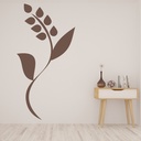 Simple Flower Floral Stem Wall Sticker