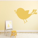 Cute Bird & Flower Nursery Wall Sticker