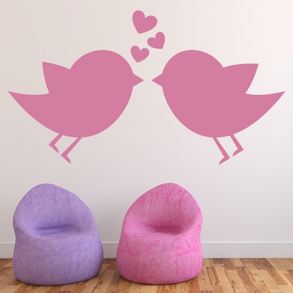 Love Birds Cute Animals Wall Sticker
