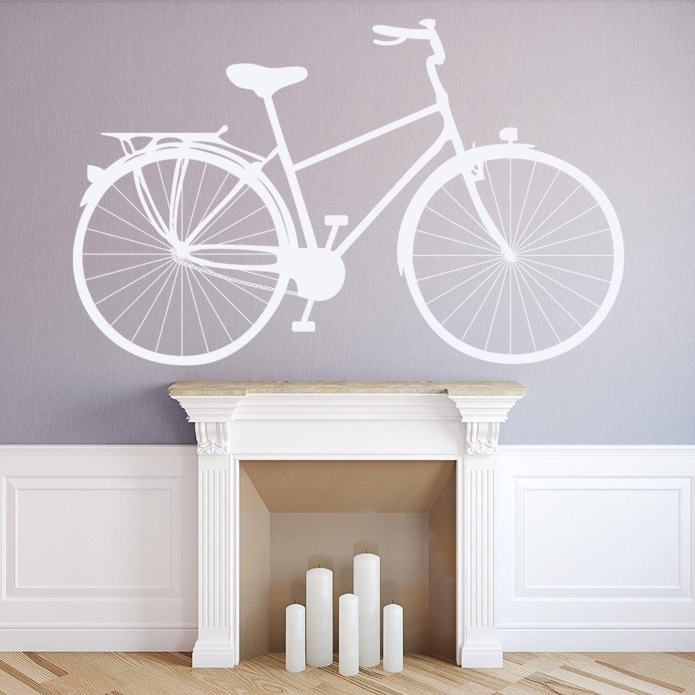 Classic Pedal Bike Retro Bicycle Wall Sticker