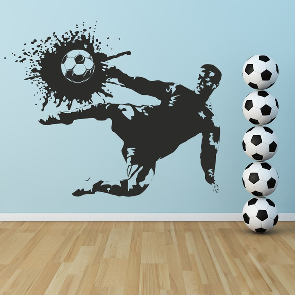 Football Striker Sports Player Wall Sticker