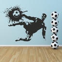 Football Striker Sports Player Wall Sticker