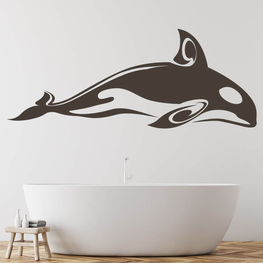 Whale Under The Sea Wall Sticker