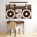 Retro Boombox Hi-Fi Music Wall Sticker