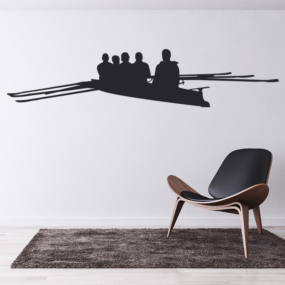 Racing Boat Rowing Wall Sticker