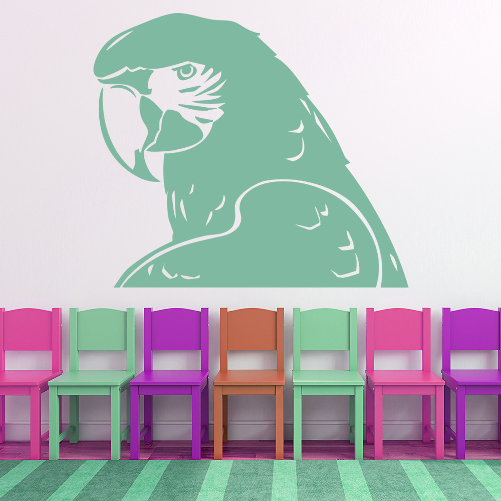Macaw Parrot Tropical Bird Wall Sticker