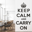 Keep Calm Carry On Wall Sticker