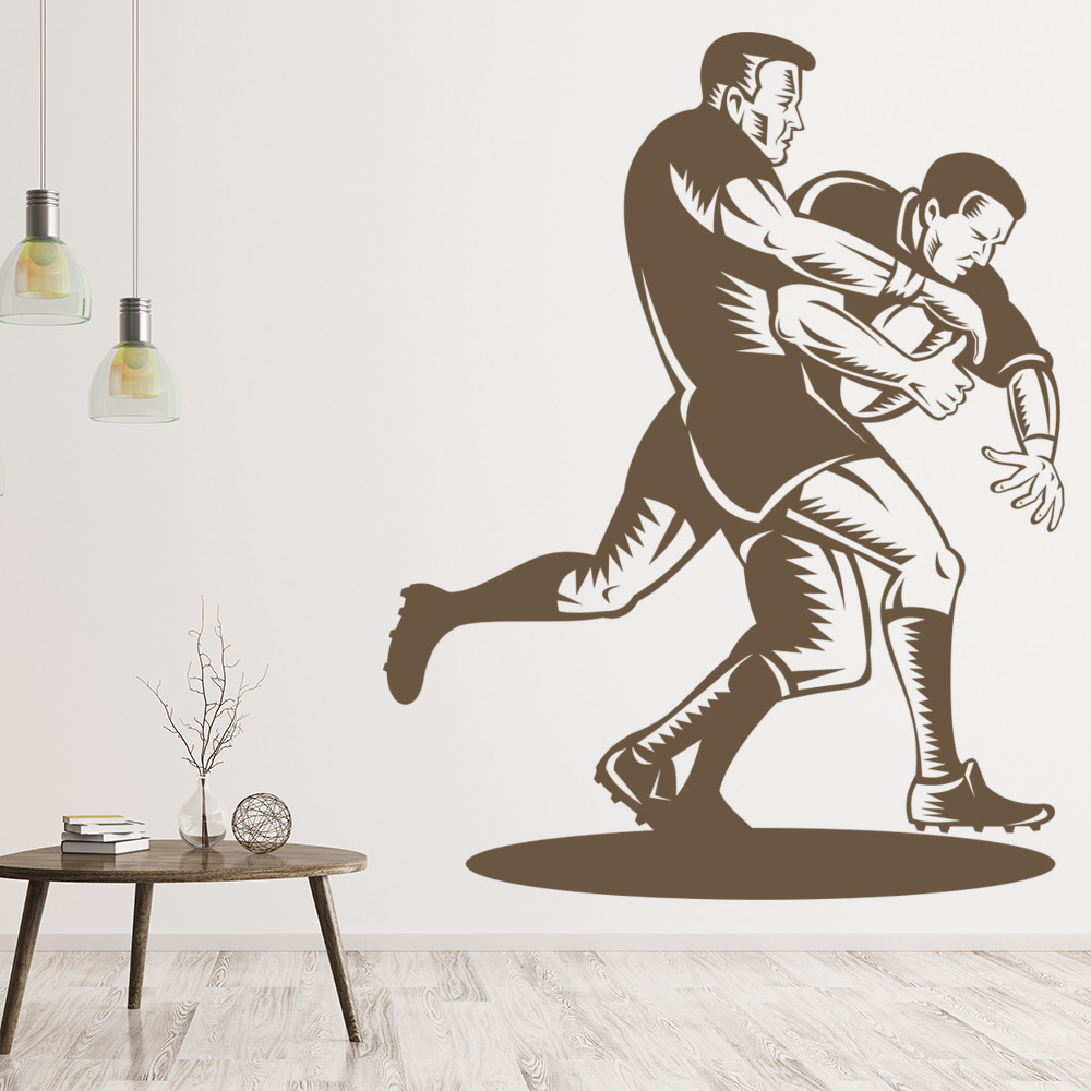 Rugby Tackle Sports Wall Sticker