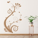 Floral Vine Leaf Swirl Wall Sticker