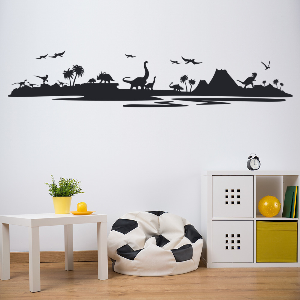 Dinosaur Landscape Jurassic Park Wall Sticker
