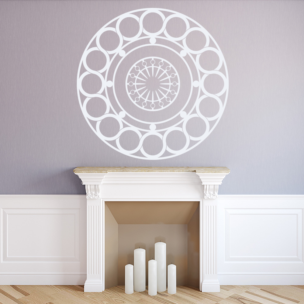 Circle Optical Illusion 3D Style Wall Sticker