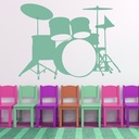 Drum Musical Instruments Wall Sticker