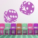 Rolling Dice Board Games Wall Sticker