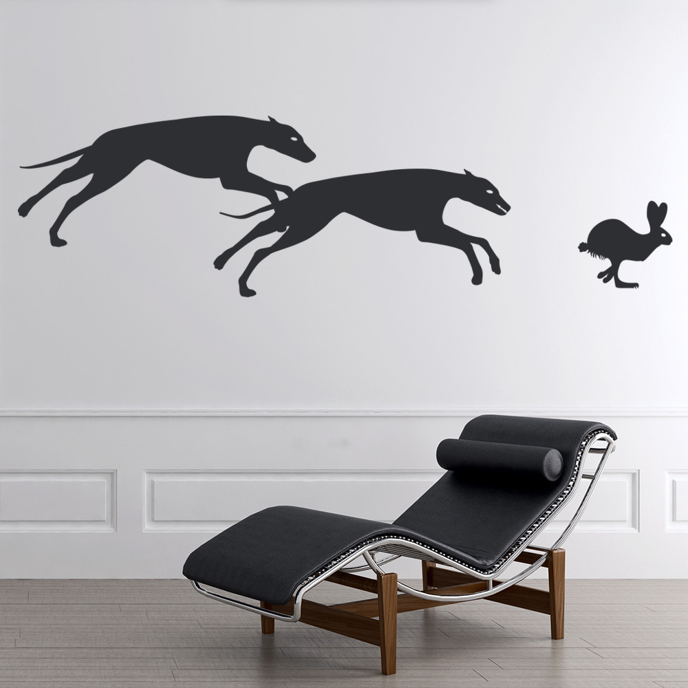 Greyhound Racing Dog Racing Wall Sticker