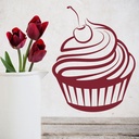 Cherry Cupcake Kitchen Cafe Wall Sticker