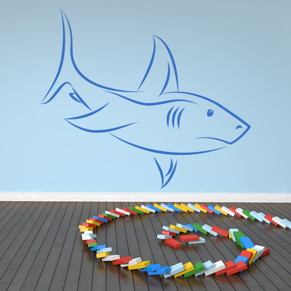Shark Under The Sea Animals Wall Sticker
