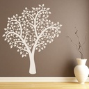 Oak Tree Flowers Leaves Wall Sticker