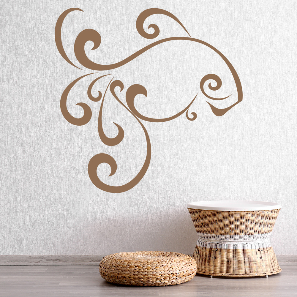 Swirl Fish Under The Sea Wall Sticker