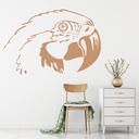 Parrot Head Tropical Birds Wall Sticker