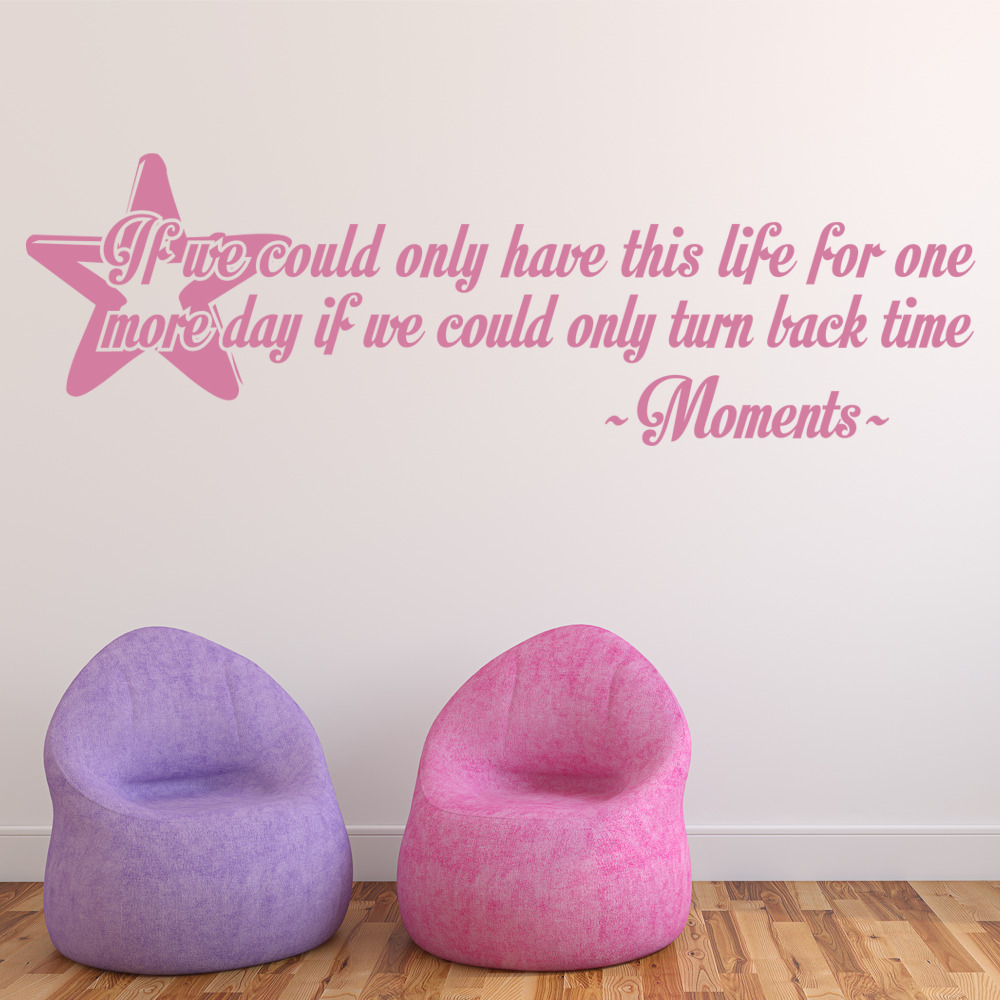One Direction Moments Song Lyrics Wall Sticker