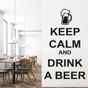 Keep Calm Drink Beer Wall Sticker