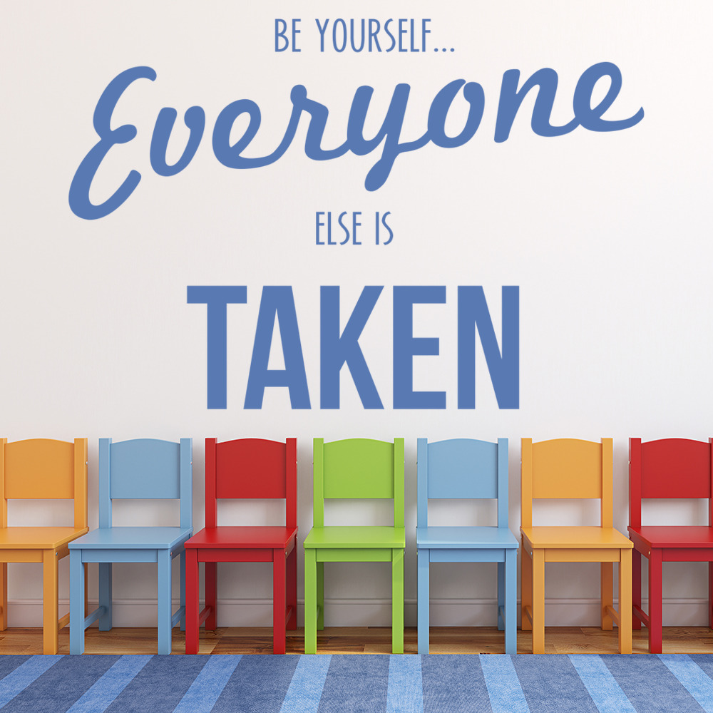 Be Yourself Inspirational Quote Wall Sticker - Mod6