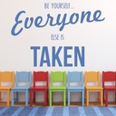 Be Yourself Inspirational Quote Wall Sticker - Mod6