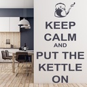 Keep Calm Put The Kettle On Wall Sticker