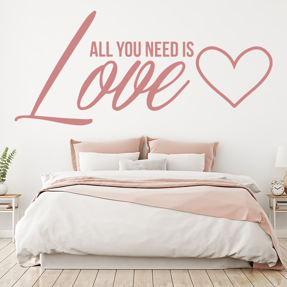 All You Need Is Love Beatles Quote Wall Sticker